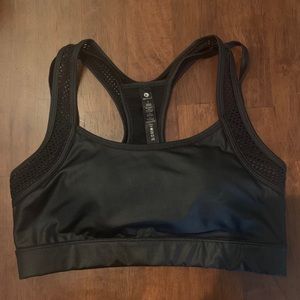 NWOT faux leather sportsbra